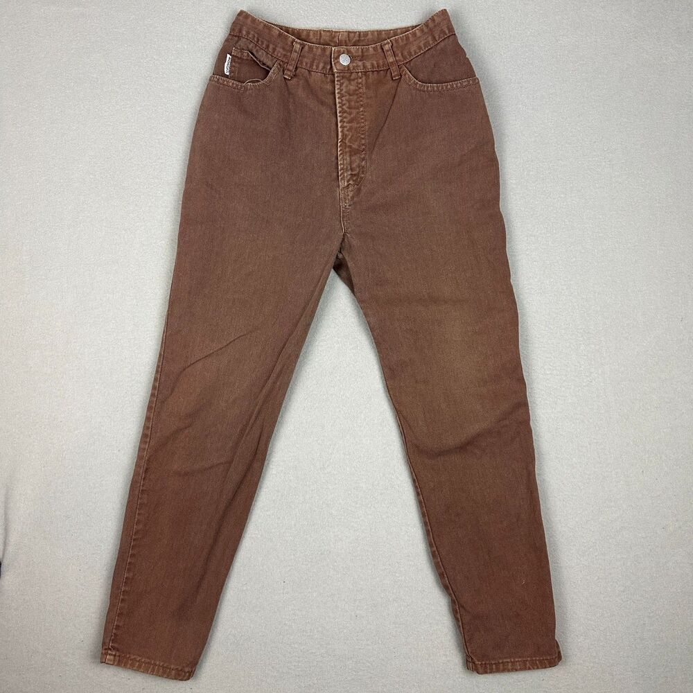 Vintage Bongo by Gene Montesano Womens Size 11 Mom Jeans Brown Denim Cotton USA